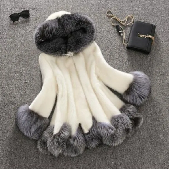 Faux Fur Mink Fur Coat - Image 43