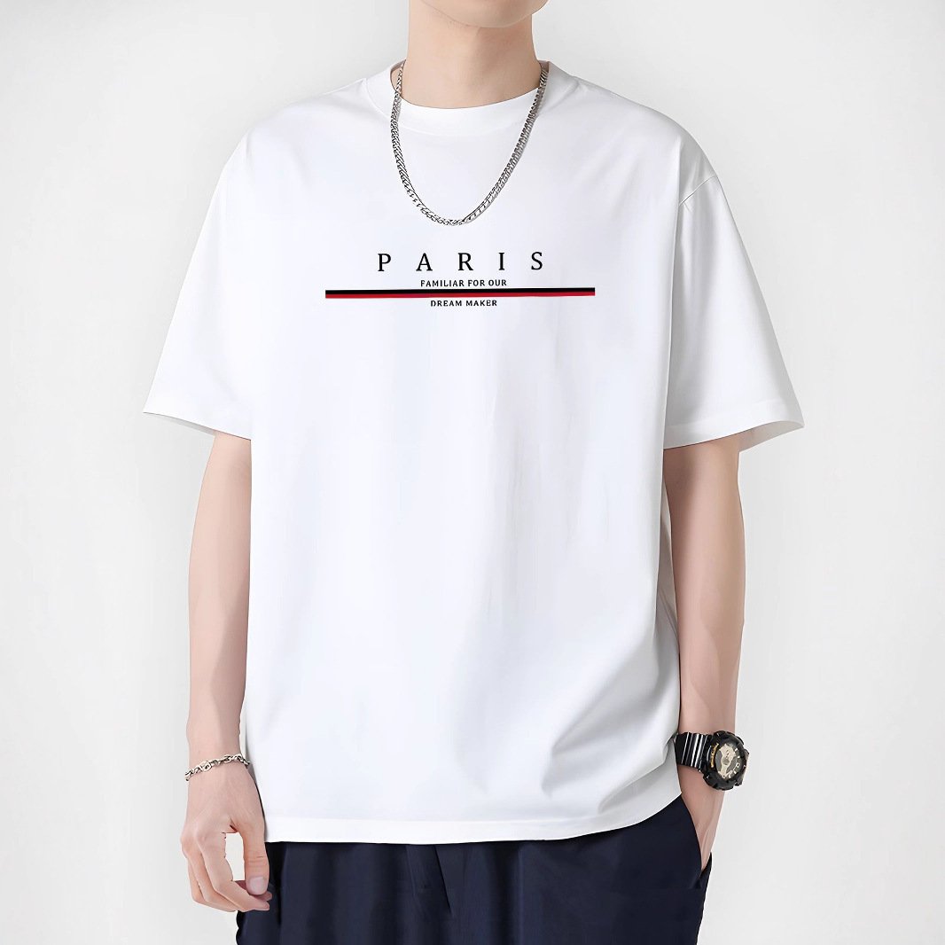 Mens Casual Loose-Fit Mesh Short-Sleeve T-Shirt - Image 3