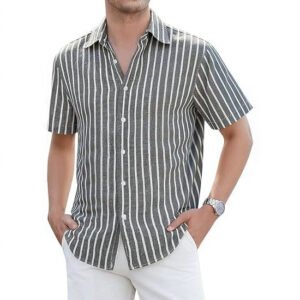 Mens Slim-fit Business Shirt Lightweight