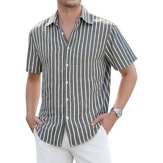 Mens Slim-fit Business Shirt Lightweight