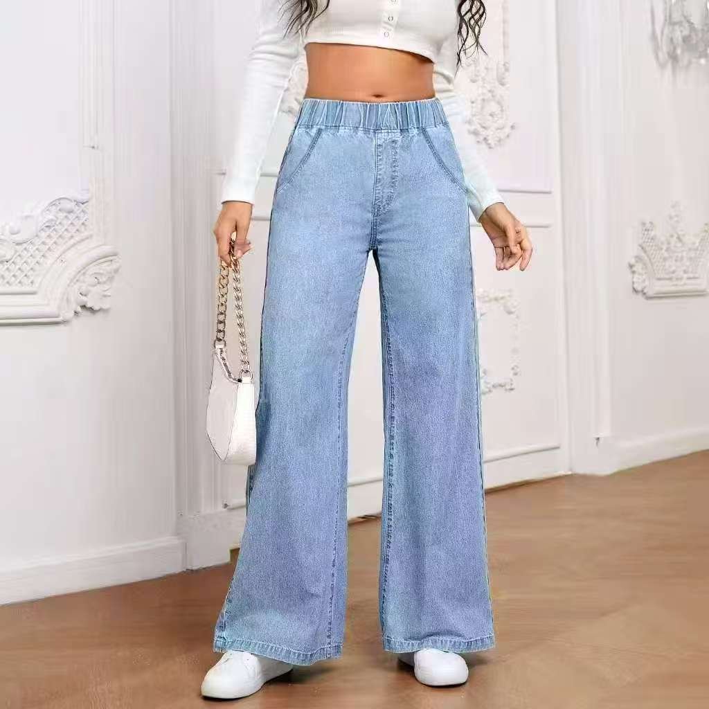 Wide Leg Jeans Straight Fashion Casual Straight Pants Women's Comfortable Street Style Trousers - Image 3
