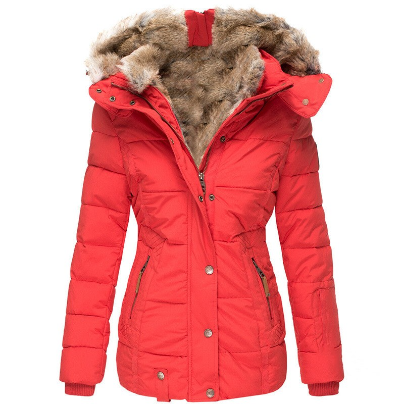 Winter Puffer Jacket with Faux Fur - Image 55