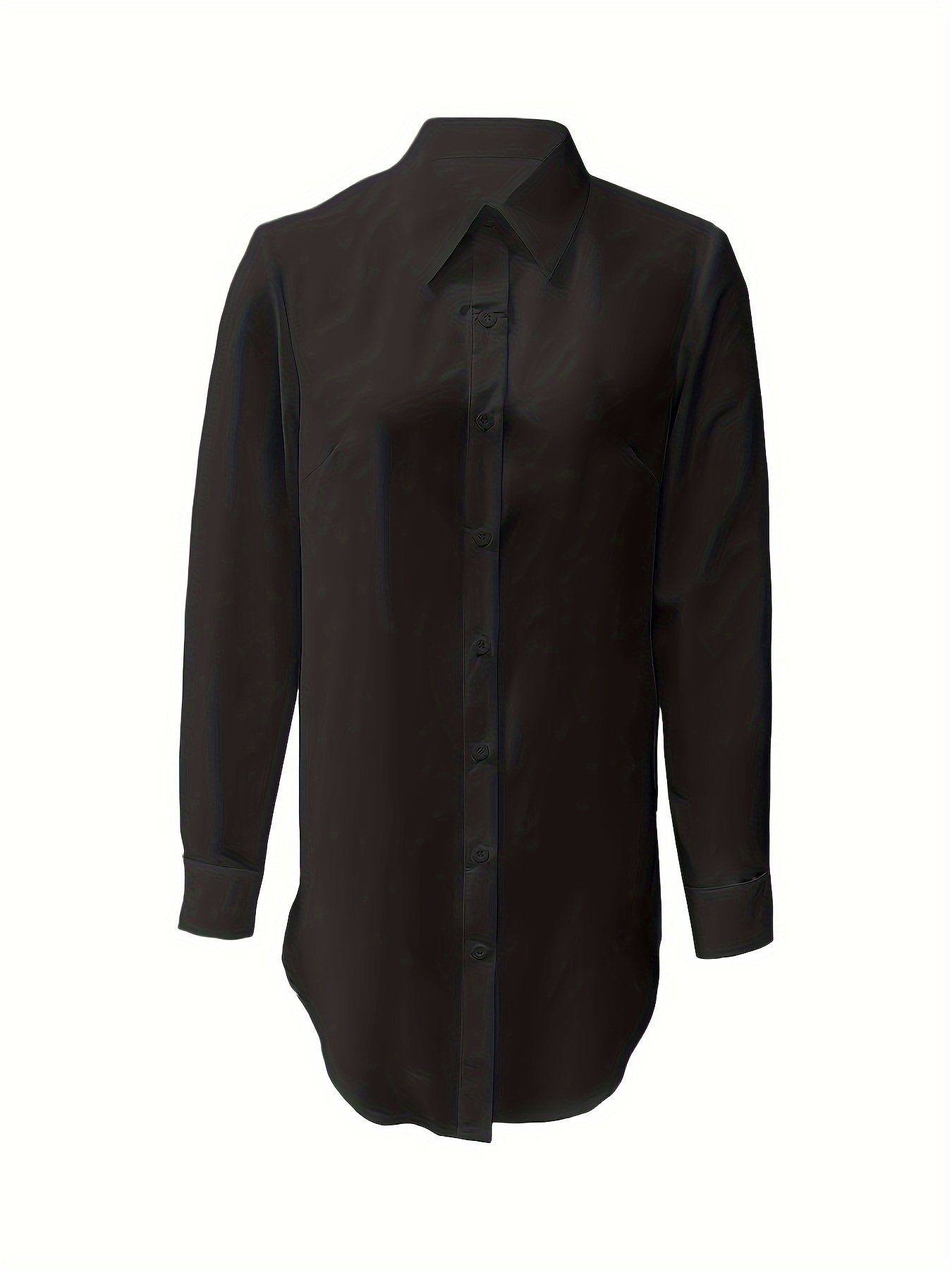 Long And Simple Casual Shirts Can Be Worn In Four Seasons. - Image 4
