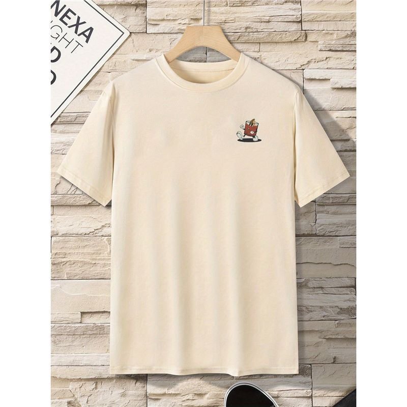 European-size Cotton T-shirt For Men - Image 5