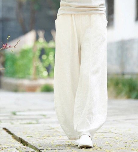 Tight Waist Plus Size Loose Trousers Women Casual Pants - Image 6