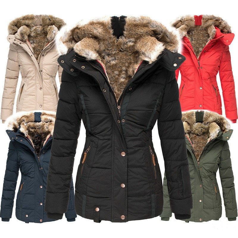 Winter Puffer Jacket with Faux Fur - Image 11