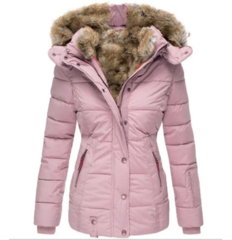 Winter Puffer Jacket with Faux Fur - Image 45