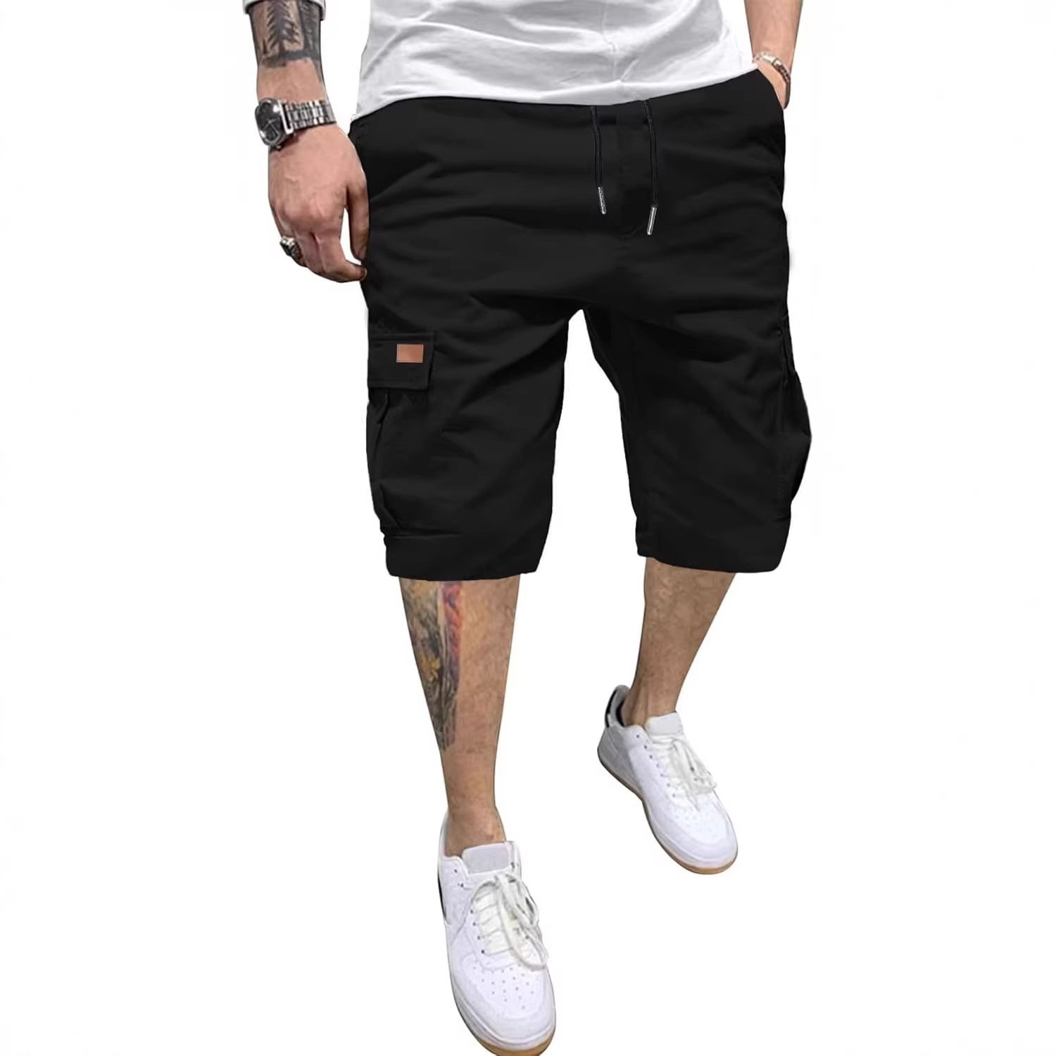 Casual Relaxed-fit Quick-drying Breathable Shorts With Multiple Pockets - Image 2