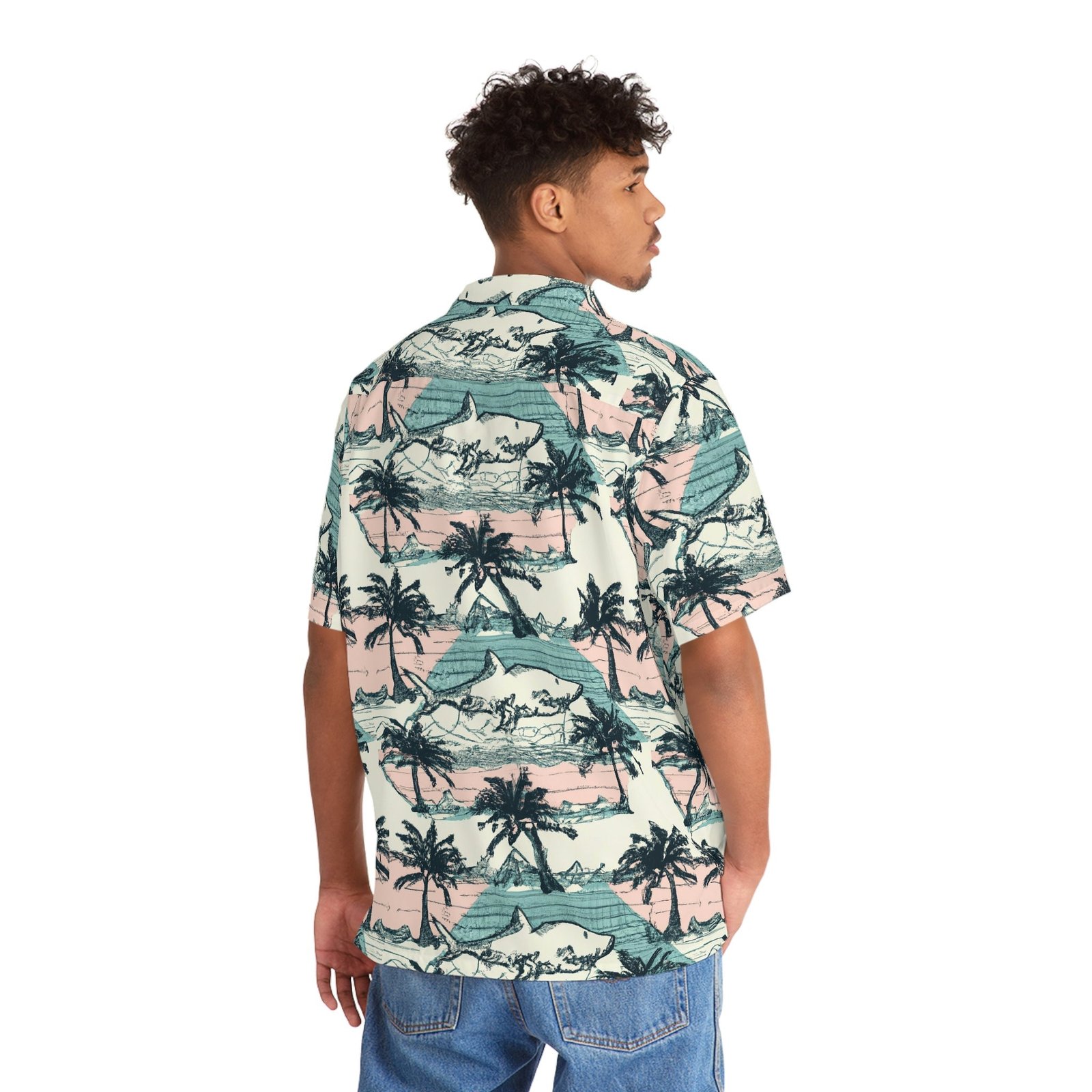 Men's Vintage Tropical Hawaiian Shirt - Image 3
