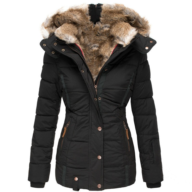 Winter Puffer Jacket with Faux Fur - Image 22