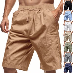 Men's Shorts Summer Thin  Beach Casual Loose Five-Point Shorts Men's Outer Wear