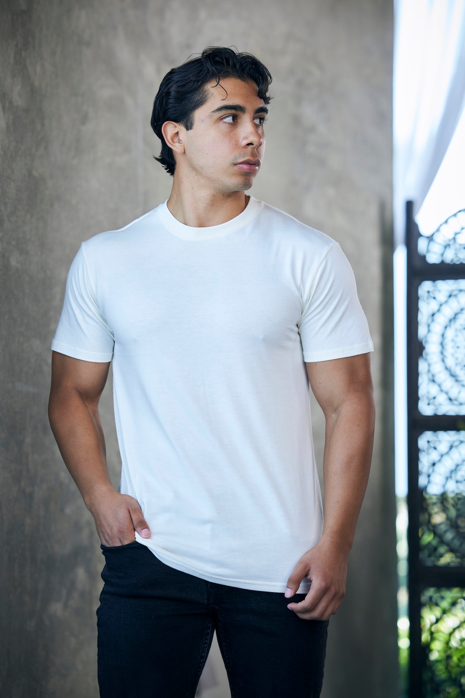 The Original Men's Bamboo Viscose/Organic Cotton Short Sleeve T-Shirt - Classic Cut - Image 3