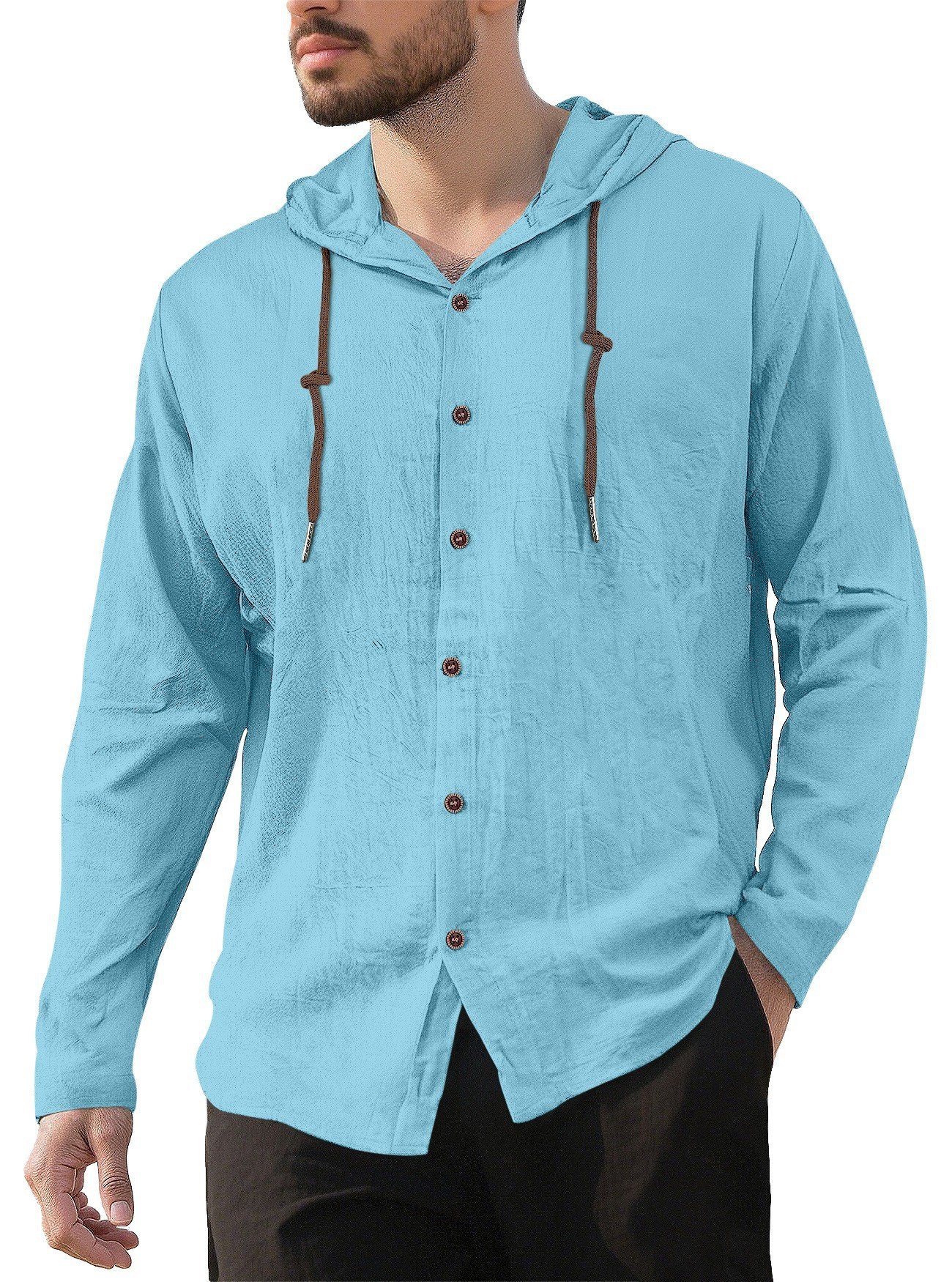 Casual Relaxed-fit Breathable Quick-drying Long-sleeve Shirt - Image 2