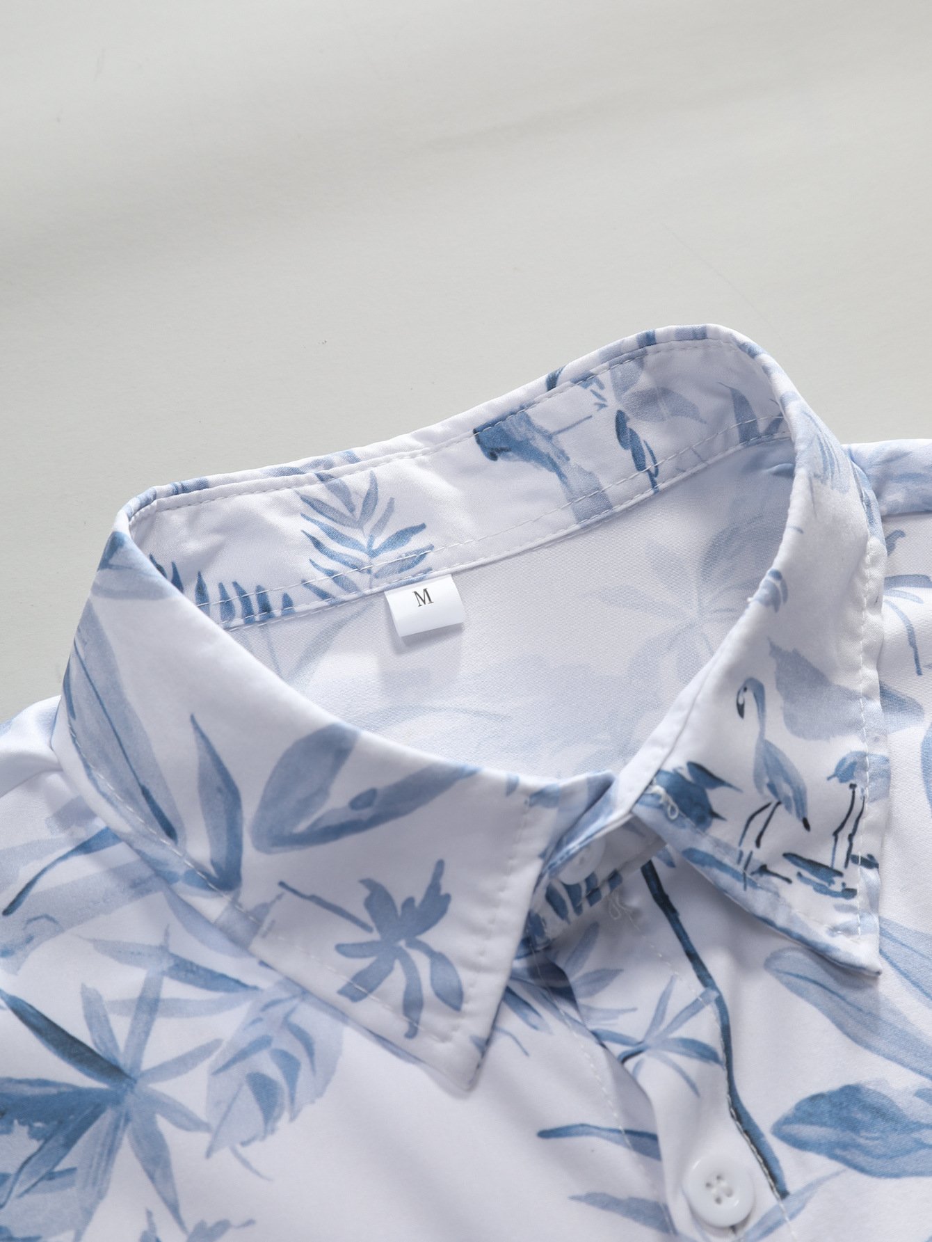 Mens Fashionable Printed Short-Sleeve Top - Image 5