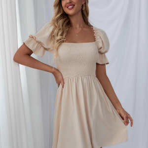 Women's Square Neck A-Line Dress