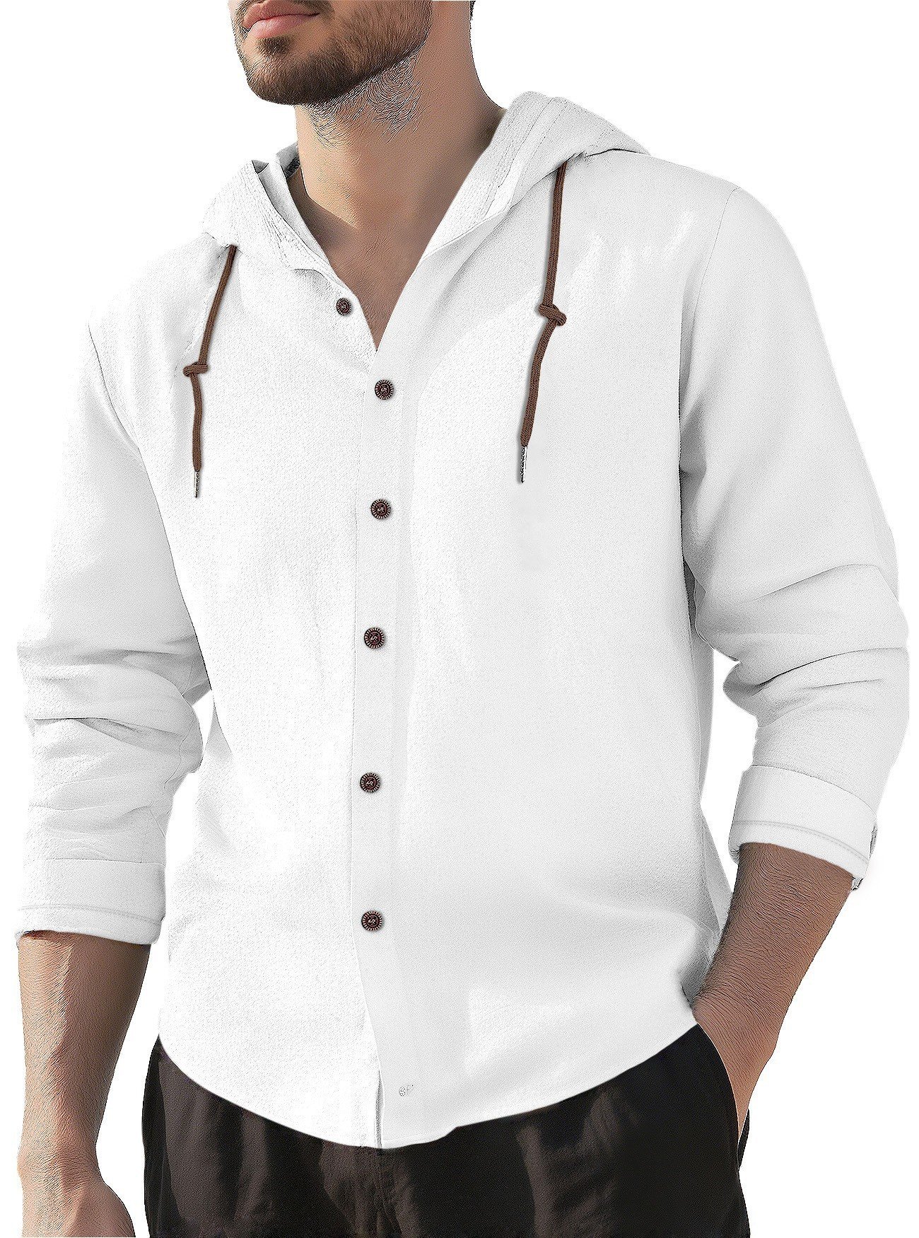 Casual Relaxed-fit Breathable Quick-drying Long-sleeve Shirt - Image 3