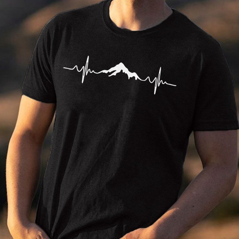 Casual Simple Printed T-shirt For Men And Women