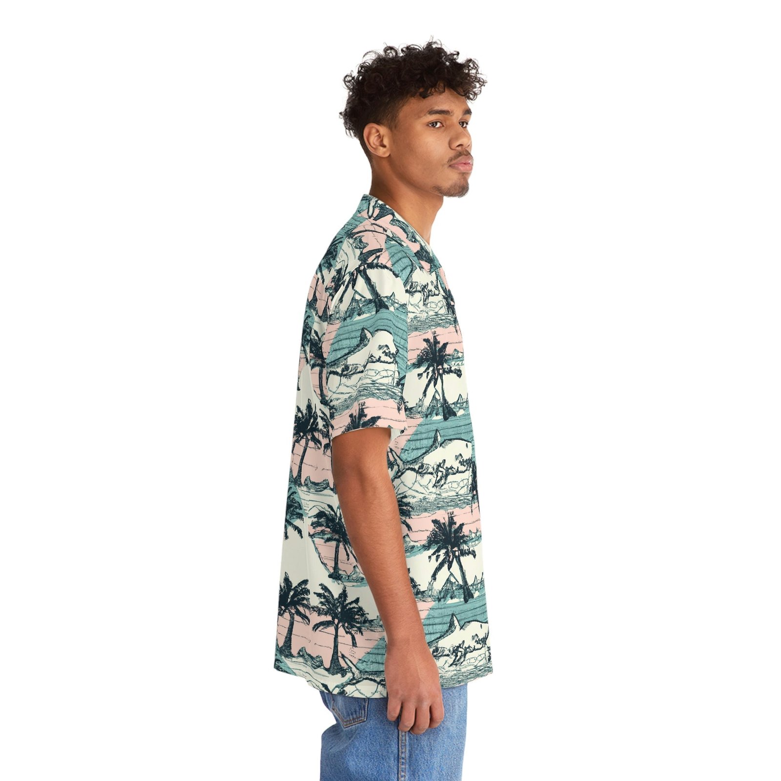 Men's Vintage Tropical Hawaiian Shirt - Image 13