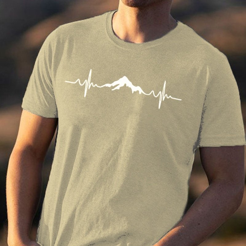 Casual Simple Printed T-shirt For Men And Women - Image 2