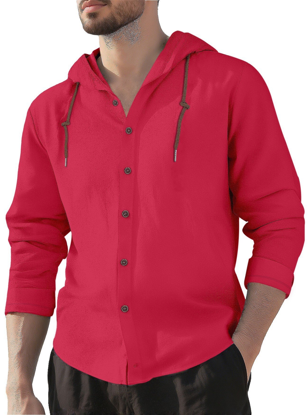Casual Relaxed-fit Breathable Quick-drying Long-sleeve Shirt - Image 10