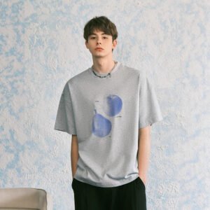 Fruit-print Short-sleeve T-shirt For Men And Women