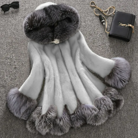 Faux Fur Mink Fur Coat - Image 31