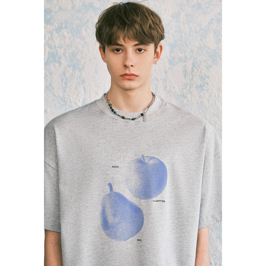 Fruit-print Short-sleeve T-shirt For Men And Women - Image 9