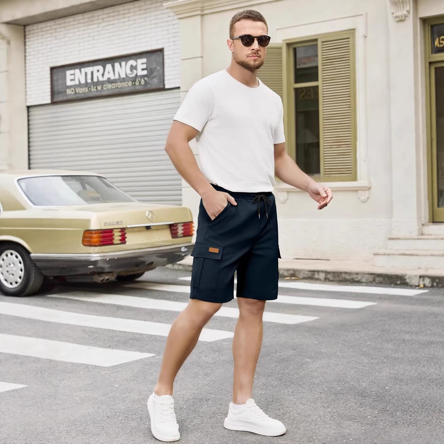 Casual Relaxed-fit Quick-drying Breathable Shorts With Multiple Pockets - Image 9