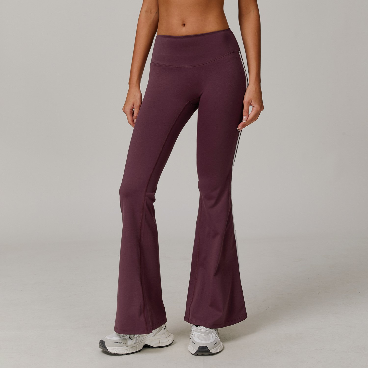Nude Feel Sports Trousers Slightly Stretch Slimming And Wide Leg Fitness Pants - Image 3
