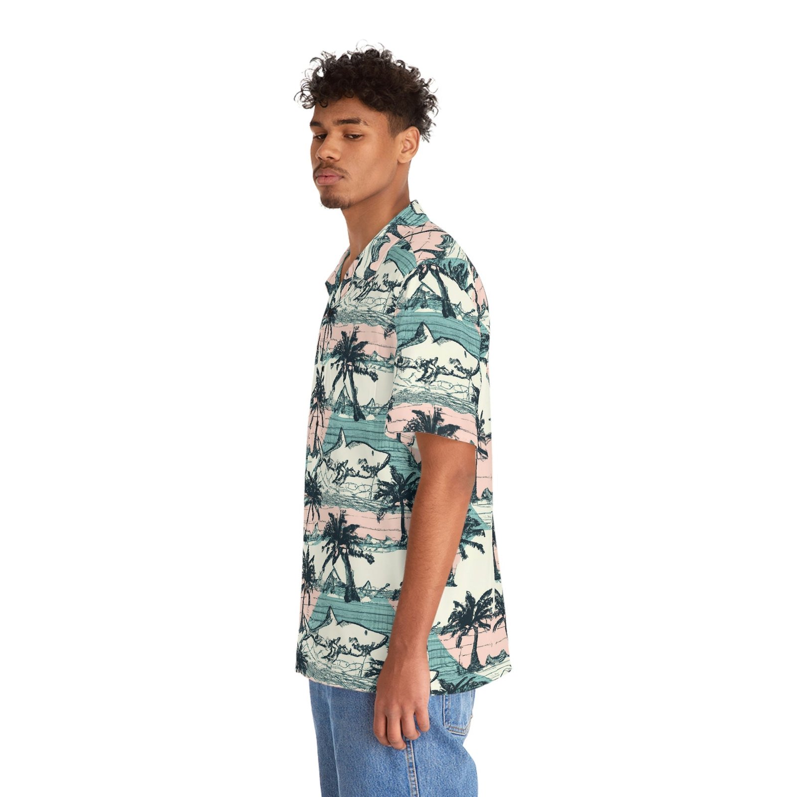 Men's Vintage Tropical Hawaiian Shirt - Image 17