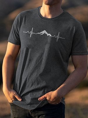 Casual Simple Printed T-shirt For Men And Women - Image 5