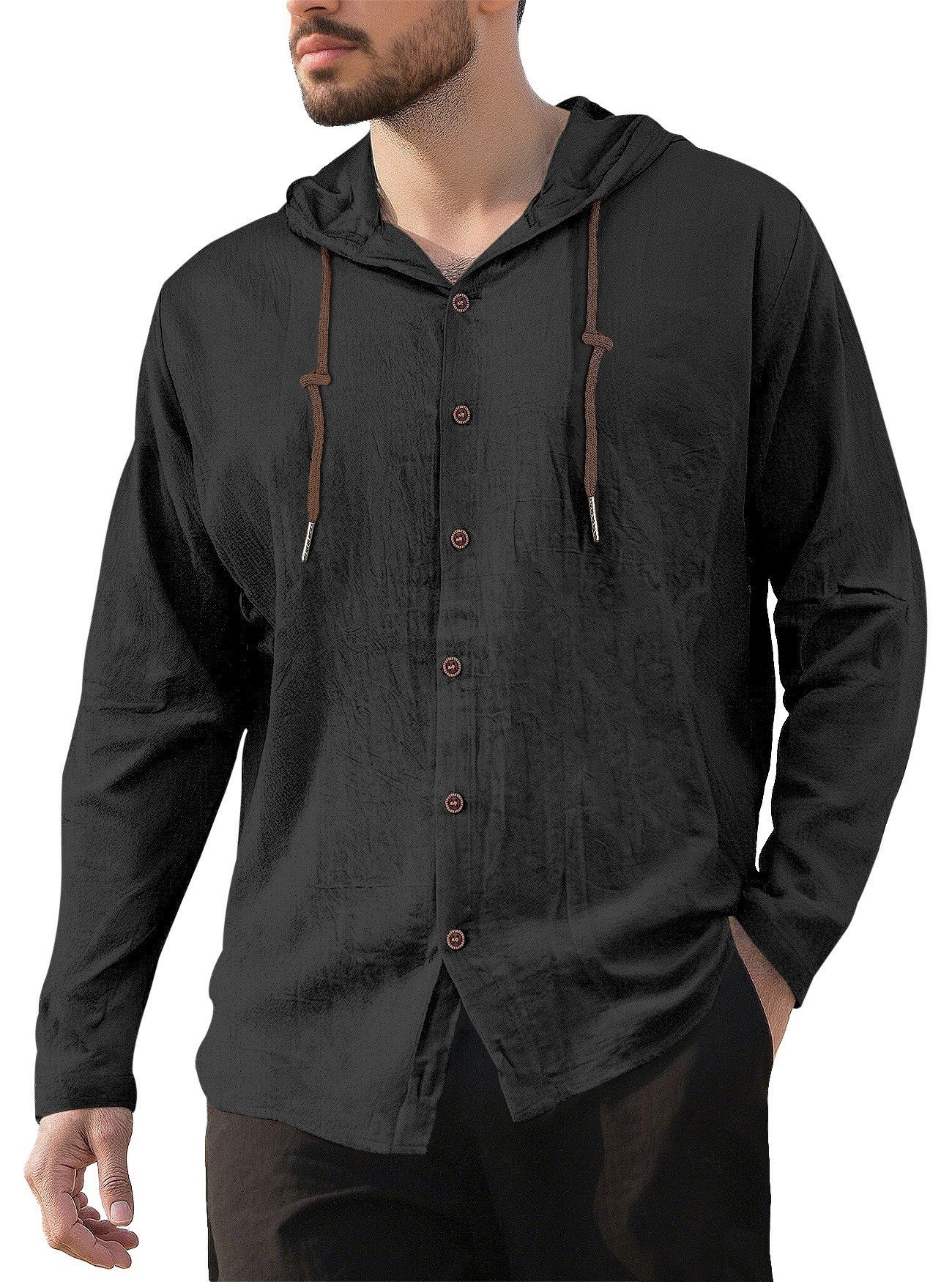 Casual Relaxed-fit Breathable Quick-drying Long-sleeve Shirt - Image 8