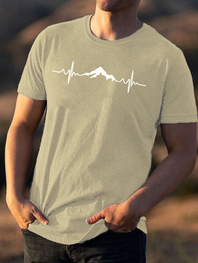 Casual Simple Printed T-shirt For Men And Women - Image 3
