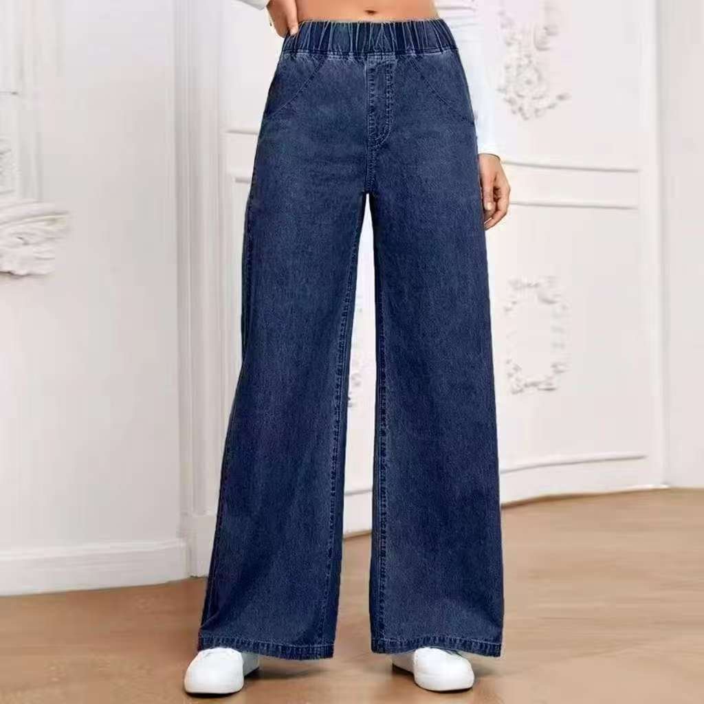 Wide Leg Jeans Straight Fashion Casual Straight Pants Women's Comfortable Street Style Trousers - Image 6