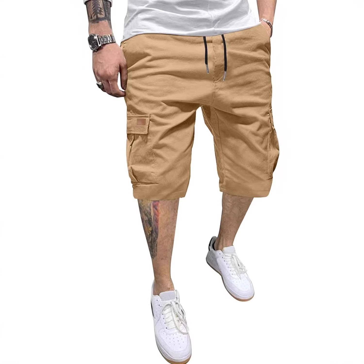 Casual Relaxed-fit Quick-drying Breathable Shorts With Multiple Pockets - Image 8