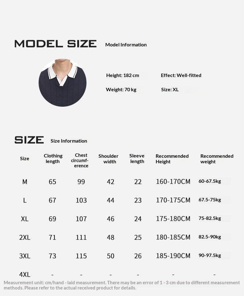 Men's Casual V-Neck Color-block Quick-Dry Paul T-Shirt, Seagull Collar Ice Silk Knit Polo Shirt - Image 5