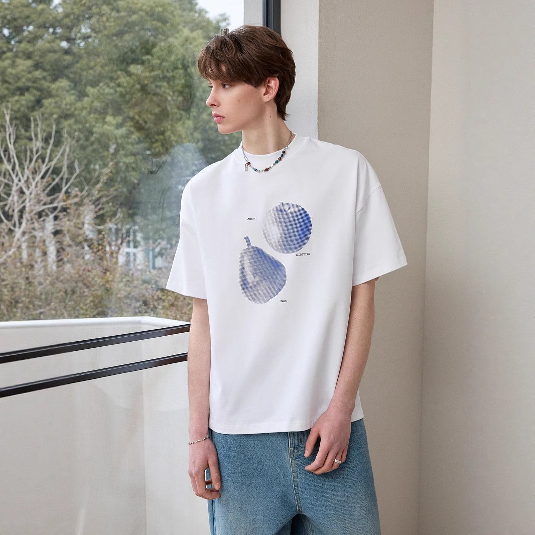 Fruit-print Short-sleeve T-shirt For Men And Women - Image 8