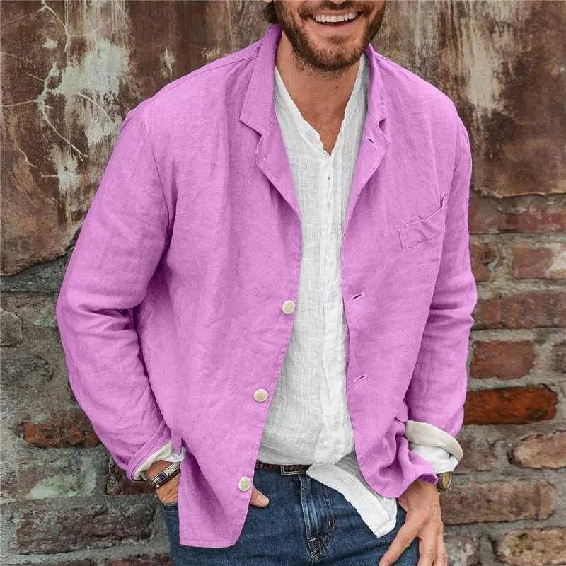 Men's Long-sleeved Shirts Versatile Casual Loose Jacket Top - Image 10