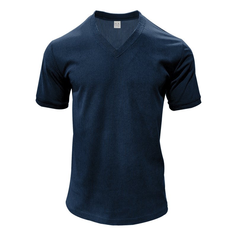 American-style Loose-fit Casual Mens T-shirt - Image 2