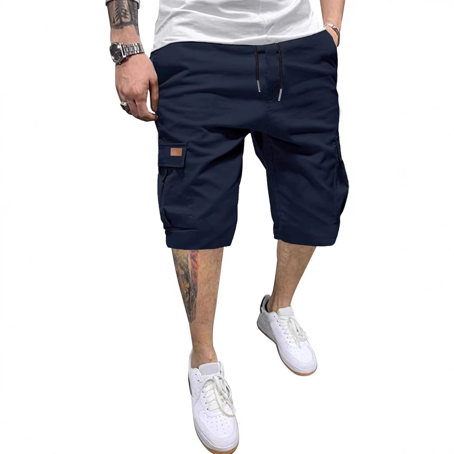 Casual Relaxed-fit Quick-drying Breathable Shorts With Multiple Pockets - Image 5