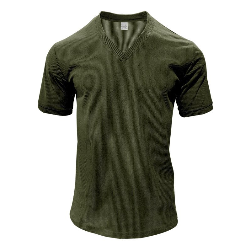 American-style Loose-fit Casual Mens T-shirt - Image 4