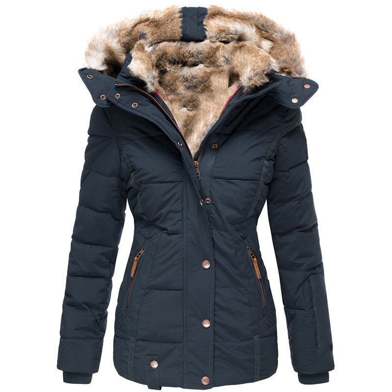 Winter Puffer Jacket with Faux Fur - Image 32