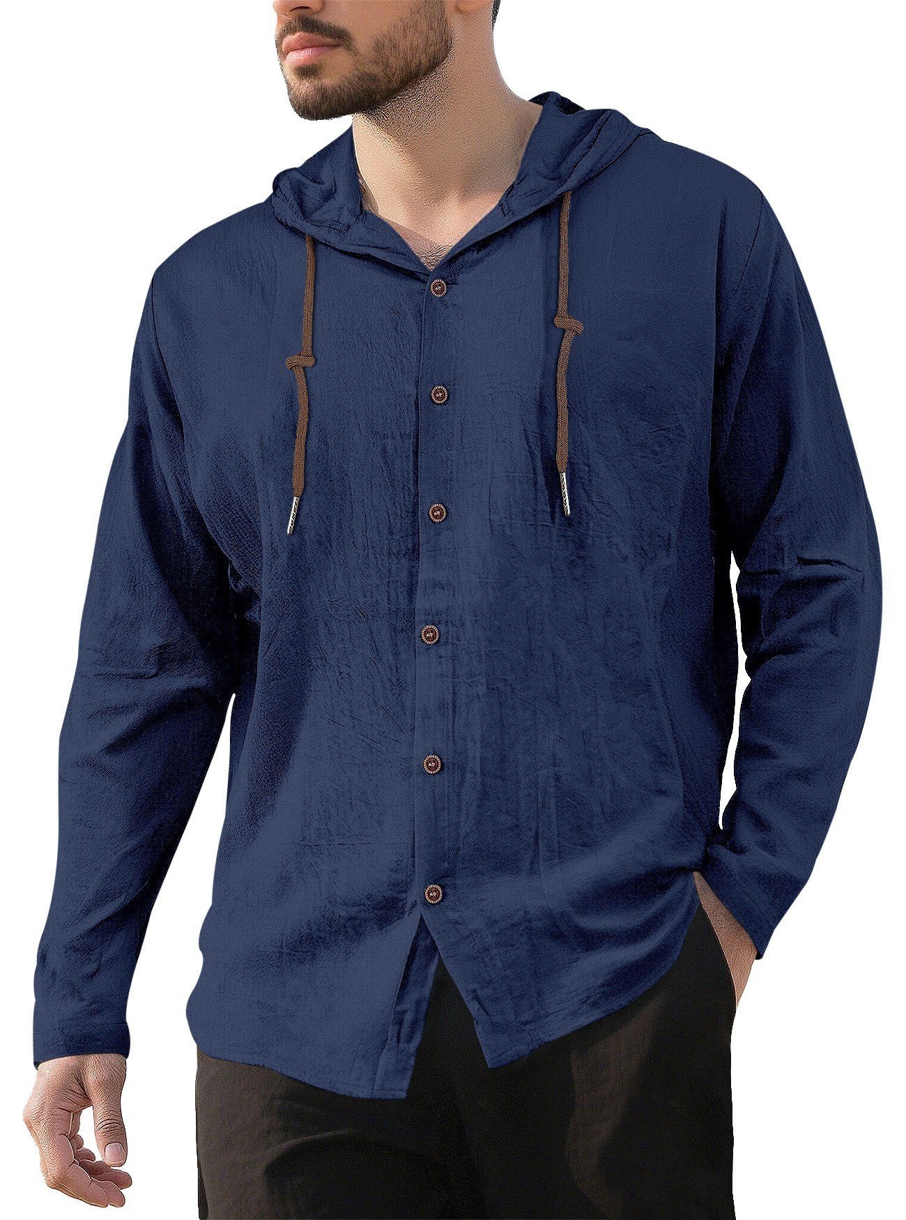Casual Relaxed-fit Breathable Quick-drying Long-sleeve Shirt - Image 4